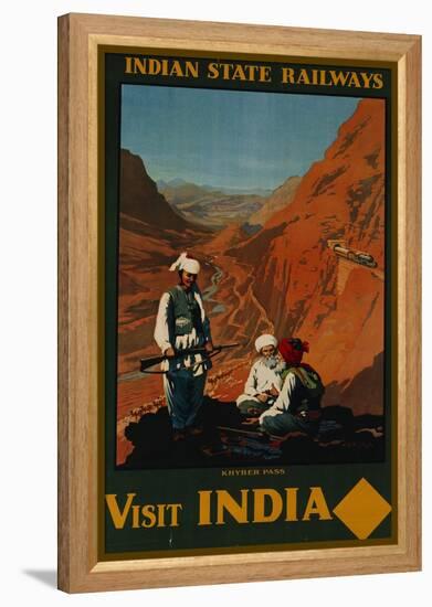 Visit India, Indian State Railways, circa 1930-William Spencer Bagdatopoulus-Framed Premier Image Canvas