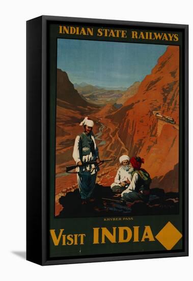 Visit India, Indian State Railways, circa 1930-William Spencer Bagdatopoulus-Framed Premier Image Canvas