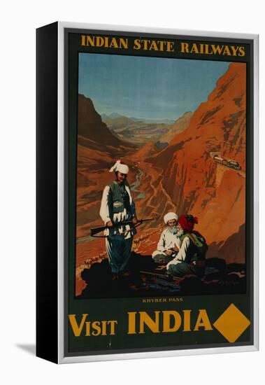 Visit India, Indian State Railways, circa 1930-William Spencer Bagdatopoulus-Framed Premier Image Canvas