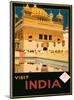 Visit India - The Golden Temple (Harmandir Sahib) - Amritsar, Punjab-Fred Taylor-Mounted Art Print