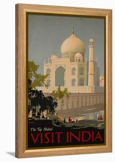 Visit India, the Taj Mahal, circa 1930-null-Framed Premier Image Canvas