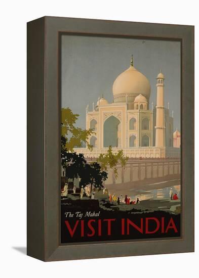 Visit India, the Taj Mahal, circa 1930-null-Framed Premier Image Canvas