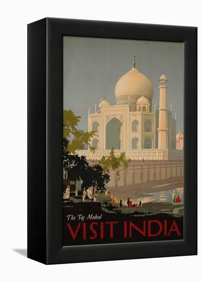 Visit India, the Taj Mahal, circa 1930-null-Framed Premier Image Canvas