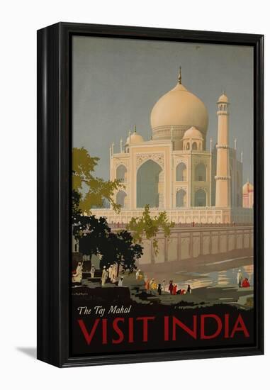 Visit India, the Taj Mahal, circa 1930-null-Framed Premier Image Canvas