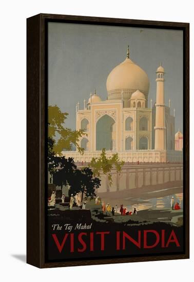 Visit India, the Taj Mahal, circa 1930-null-Framed Premier Image Canvas