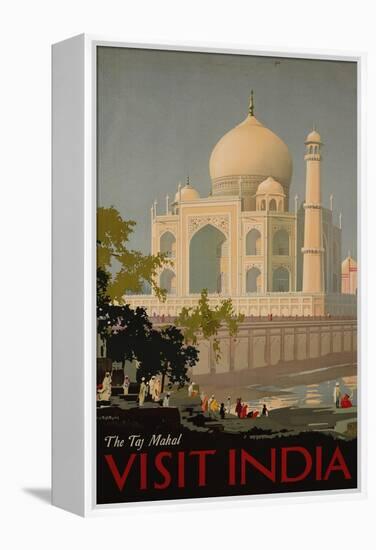Visit India, the Taj Mahal, circa 1930-null-Framed Premier Image Canvas