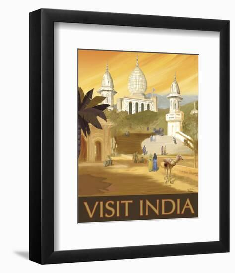 Visit India-Kem Mcnair-Framed Art Print