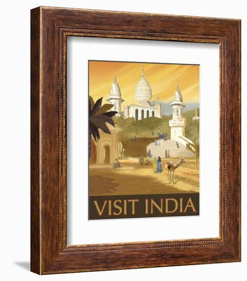 Visit India-Kem Mcnair-Framed Art Print