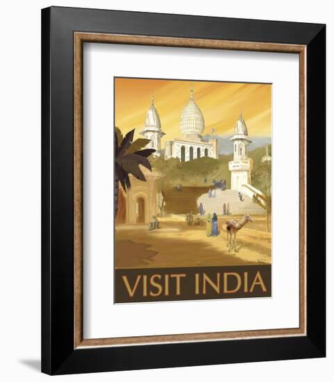 Visit India-Kem Mcnair-Framed Art Print