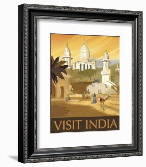 Visit India-Kem Mcnair-Framed Art Print