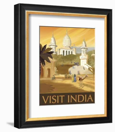 Visit India-Kem Mcnair-Framed Art Print