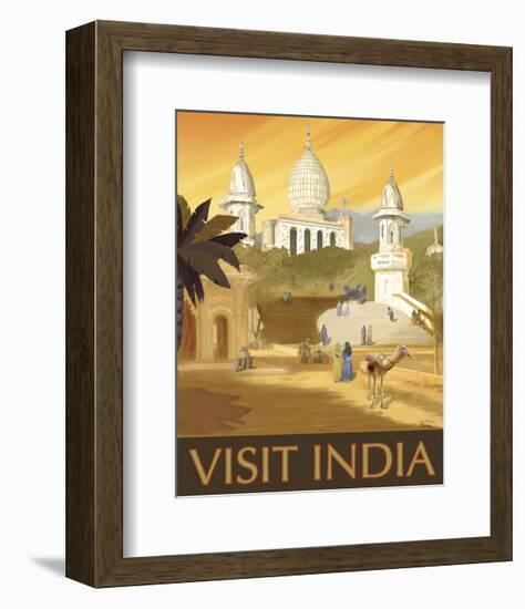 Visit India-Kem Mcnair-Framed Art Print