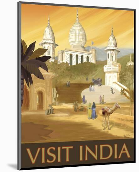 Visit India-Kem Mcnair-Mounted Art Print