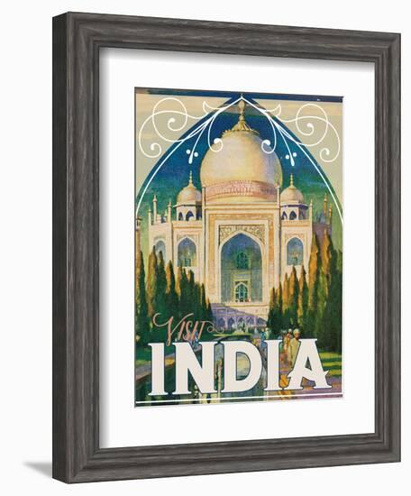 Visit India-null-Framed Giclee Print