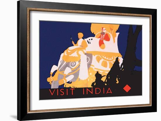 Visit India-null-Framed Art Print