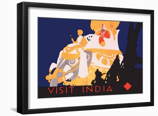 Visit India-null-Framed Art Print