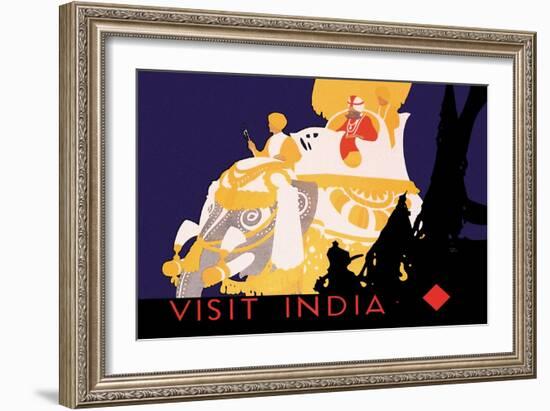 Visit India-null-Framed Art Print