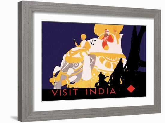 Visit India-null-Framed Art Print