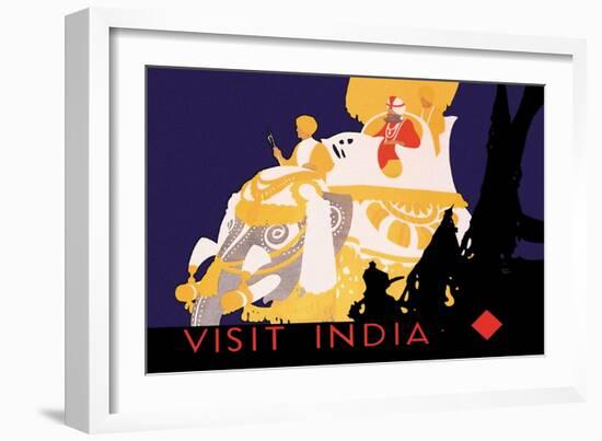 Visit India-null-Framed Art Print