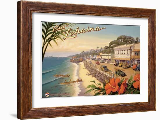 Visit Lahaina-Kerne Erickson-Framed Premium Giclee Print