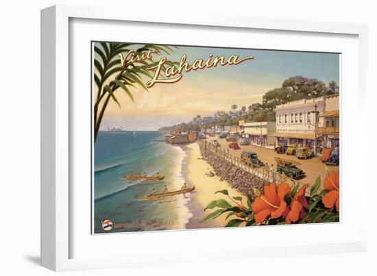 Visit Lahaina-Kerne Erickson-Framed Art Print