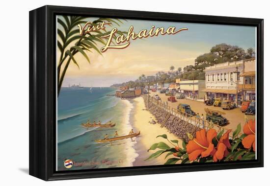 Visit Lahaina-Kerne Erickson-Framed Stretched Canvas