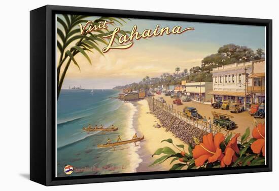 Visit Lahaina-Kerne Erickson-Framed Stretched Canvas