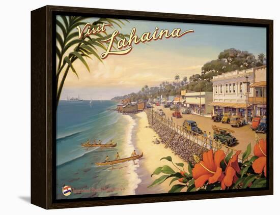 Visit Lahaina-Kerne Erickson-Framed Stretched Canvas