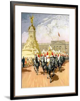Visit London, British Rail-Gordon Nicoll-Framed Giclee Print