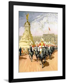 Visit London, British Rail-Gordon Nicoll-Framed Giclee Print