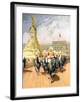 Visit London, British Rail-Gordon Nicoll-Framed Giclee Print