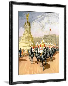 Visit London, British Rail-Gordon Nicoll-Framed Giclee Print