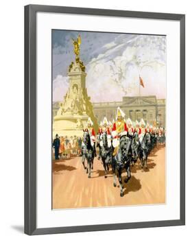 Visit London, British Rail-Gordon Nicoll-Framed Giclee Print