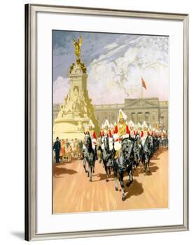 Visit London, British Rail-Gordon Nicoll-Framed Giclee Print