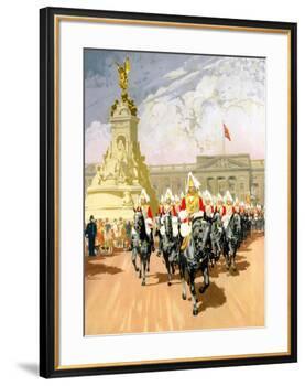 Visit London, British Rail-Gordon Nicoll-Framed Giclee Print