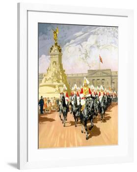 Visit London, British Rail-Gordon Nicoll-Framed Giclee Print