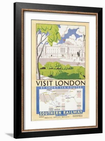 'Visit London', Poster Advertising Southern Railway, 1929-null-Framed Giclee Print