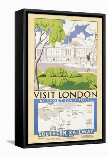 'Visit London', Poster Advertising Southern Railway, 1929-null-Framed Premier Image Canvas