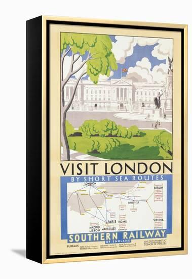 'Visit London', Poster Advertising Southern Railway, 1929-null-Framed Premier Image Canvas