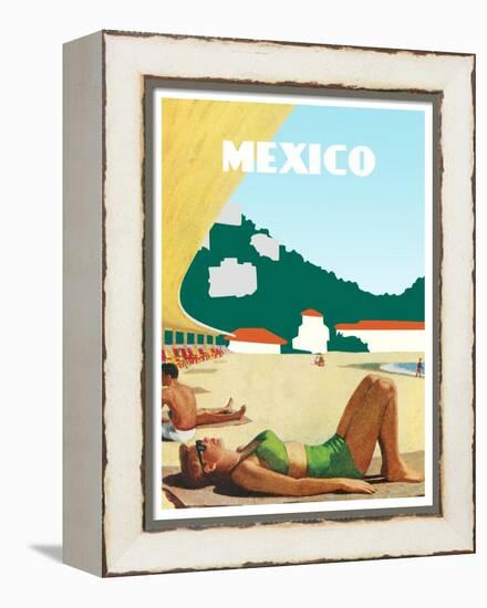 Visit Mexico-The Saturday Evening Post-Framed Premier Image Canvas