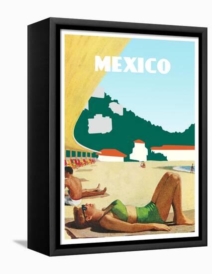 Visit Mexico-The Saturday Evening Post-Framed Premier Image Canvas