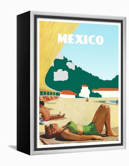 Visit Mexico-The Saturday Evening Post-Framed Premier Image Canvas