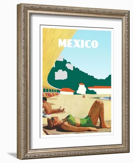 Visit Mexico-The Saturday Evening Post-Framed Giclee Print