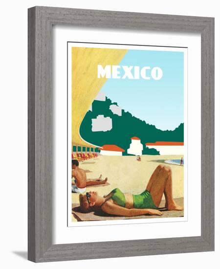 Visit Mexico-The Saturday Evening Post-Framed Giclee Print