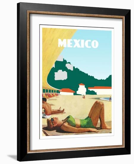 Visit Mexico-The Saturday Evening Post-Framed Giclee Print