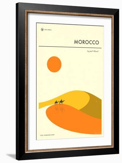 Visit Morocco-Jazzberry Blue-Framed Premium Giclee Print