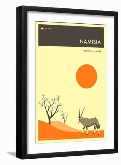 Visit Namibia-Jazzberry Blue-Framed Premium Giclee Print