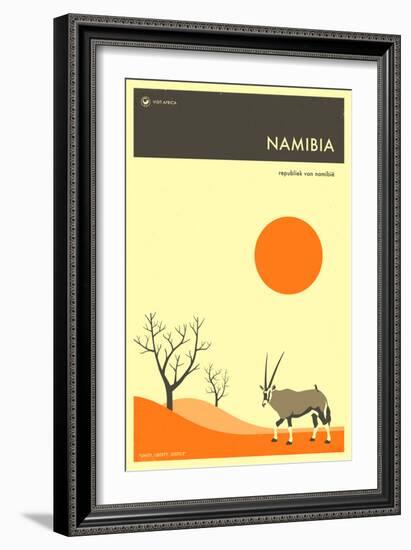 Visit Namibia-Jazzberry Blue-Framed Premium Giclee Print