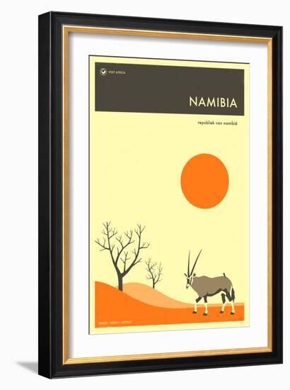 Visit Namibia-Jazzberry Blue-Framed Premium Giclee Print