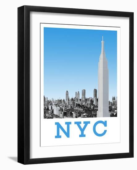 Visit New York City-The Saturday Evening Post-Framed Giclee Print